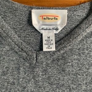 Talbots Gray V-neck Sweater, Size Medium.